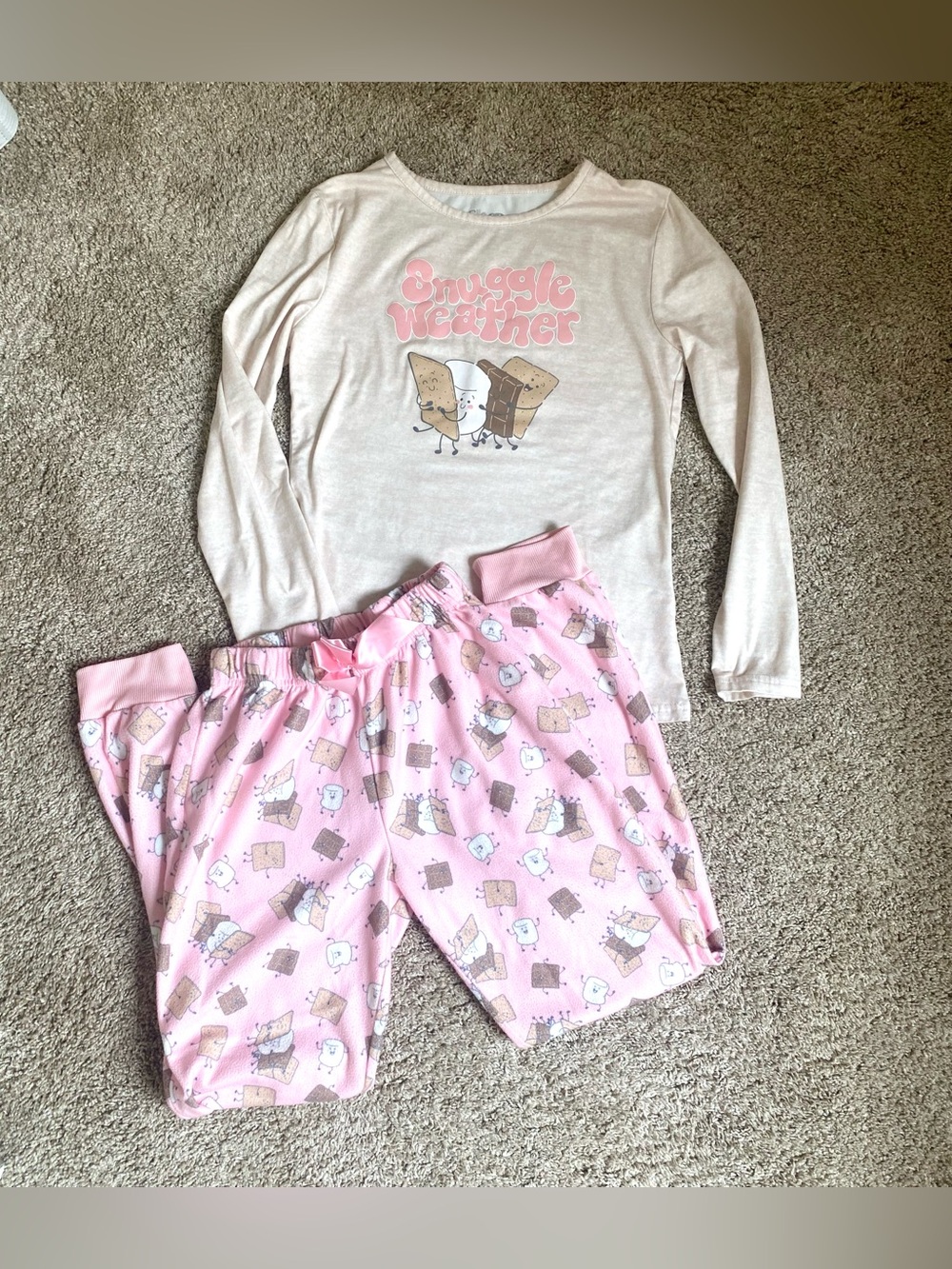 Girls Sleep On It Pajamas - Size Medium (10/12)